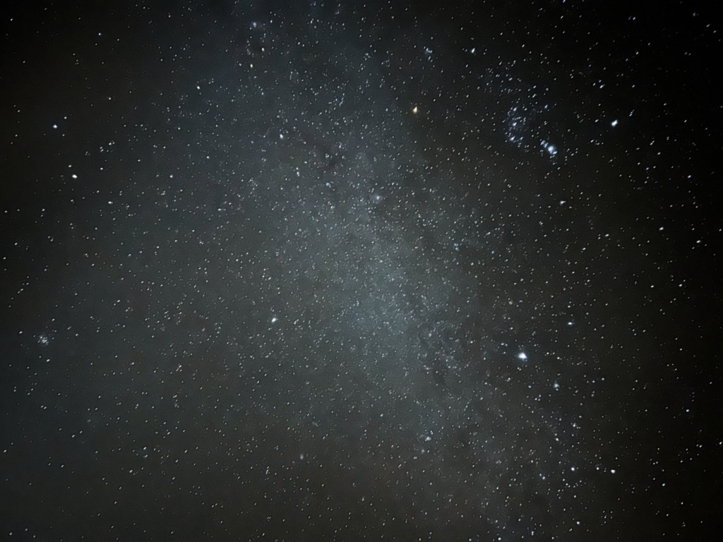 Breathtaking milky way and starry night sky over Aogashima without light pollution